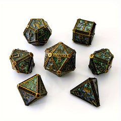 7pcs Metal Wizard Polyhedral Dices Set for RPG Board Game