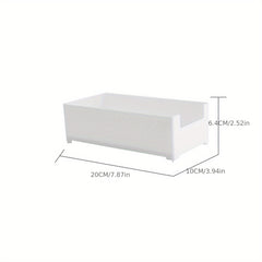 Plastic Makeup Drawer Storage Box With grids Stackable Storage Basket