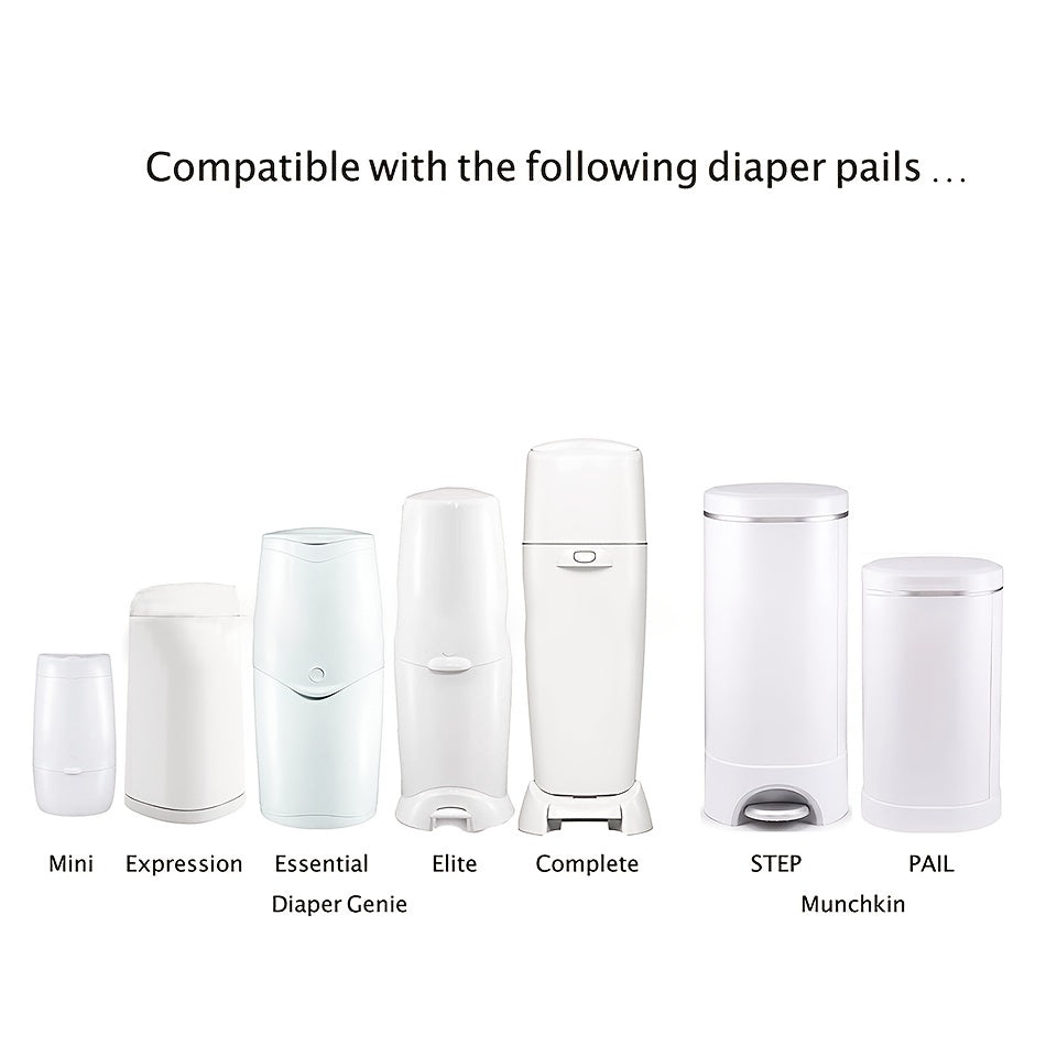 Max Capacity Baby Diaper Bucket Refill Bags Long Thick Garbage Bag