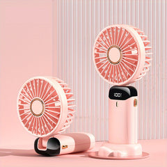 Portable Folding Fan Pocket Fan Hanging Neck Fan Desktop Fan