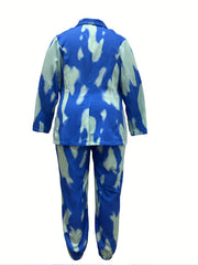 Tie Dye Blazer & Jogger Pants Set