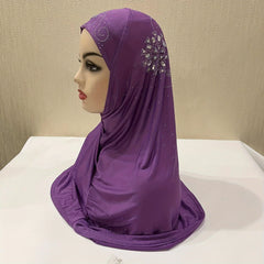 Girls Gauze Bandana Side Hijab Headscarf For All Seasons