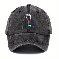 Fashionable Cartoon Embroidery Sunscreen Baseball Cap for Cycling Running