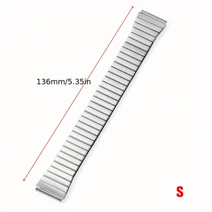 18mm Metal Elastic Strap Watch Band Stainless Steel Expansion Bracelet