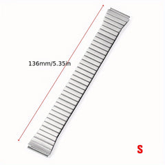 18mm Metal Elastic Strap Watch Band Stainless Steel Expansion Bracelet