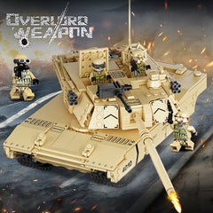 Tank Series M1A2 Leopard 2 T14 DF41 99A Building Block Model Toys