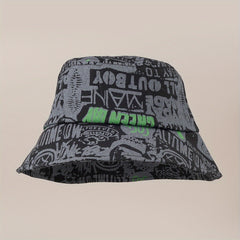 Street Cartoon Big Brim Bucket Hat Basin Hat Face Cover Sun Hat