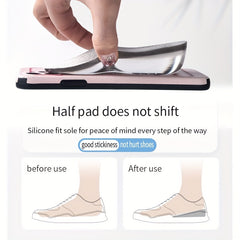Silicone Gel Height Increase Insole Heel Lifting Inserts Shoe Foot Care