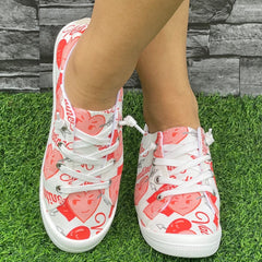Women's Flat Bottomed Skateboard Shoes Lightweight Walking Shoes