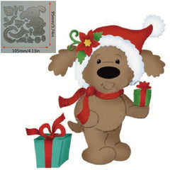 1pc Christmas Animals Dogs Elk Metal Cutting Dies for Card Making