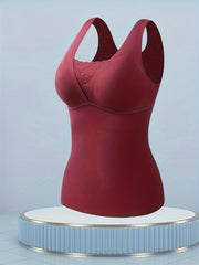 Lace Thermal Underwear Sleeveless Top Soft & Comfortable Women's Lingerie