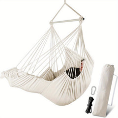 Outdoor Garden Oversized Hammock Swing Chair Tassel Hammock Detachable Iron Pipe