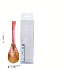 Pure Titanium Alloy Spoon for Outdoor Camping Picnic