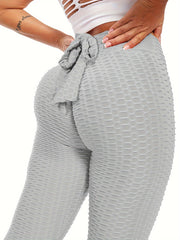 Honeycomb High Waist Leggings Butt Lifting Yoga Pants
