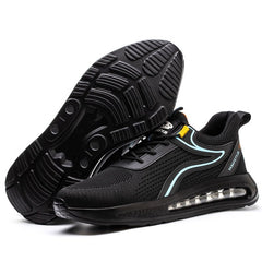 CEATSAFETV Men's Steel Toe Work Shoes Puncture Proof Anti skid Sneakers