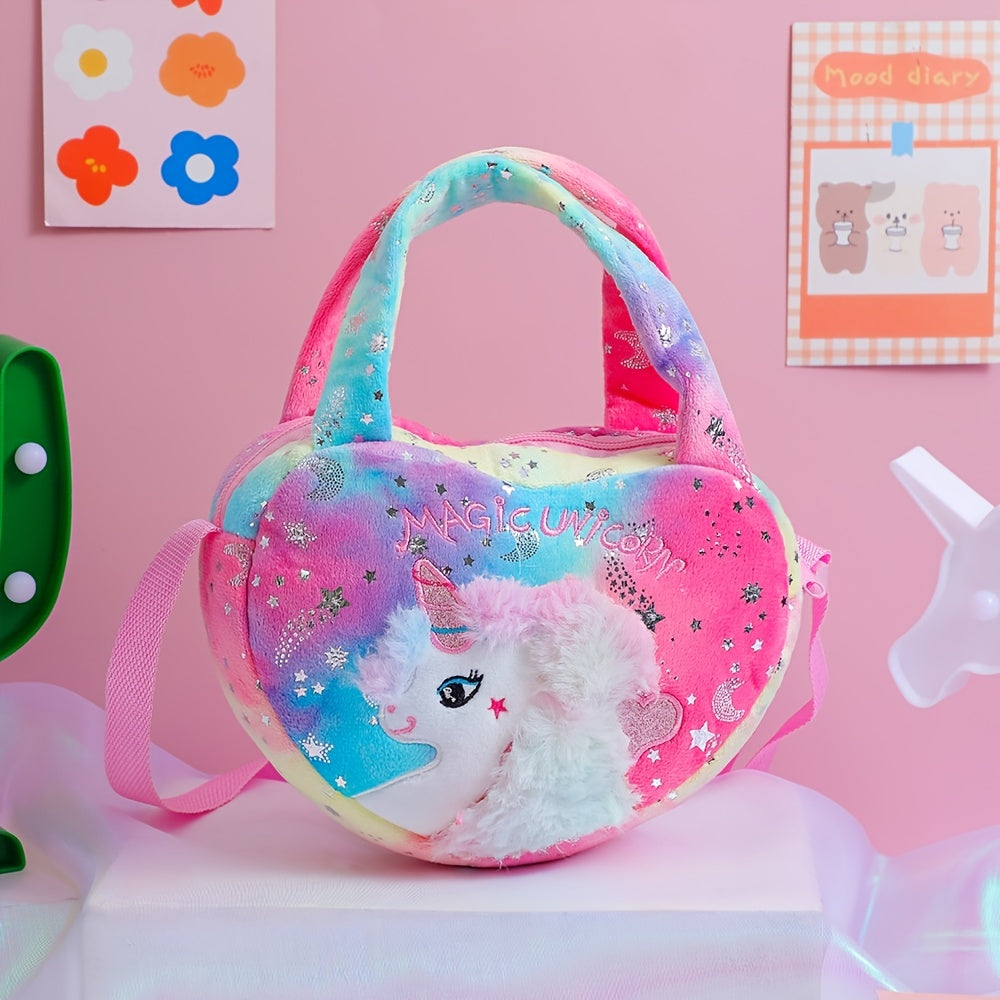 Girls Unicorn Pattern Shoulder Bag
