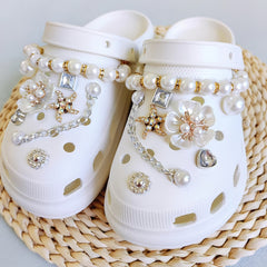 Women's Chain Flower Starfish Jewelry for Hole Shoes