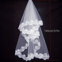 Bridal Veil With Comb Cape 1m Long Wedding Cloak Bride Shawl Tulle Cape