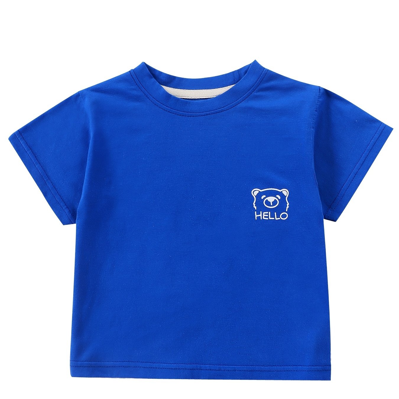 Boys Summer Soft Short Sleeve Tees Kids Cotton Casual Sports T shirt