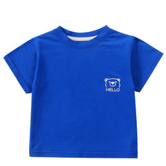 Boys Summer Soft Short Sleeve Tees Kids Cotton Casual Sports T shirt