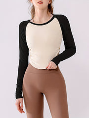 High Elastic Yoga Crop Top For Women Pleated Fitness Sports T Shirts