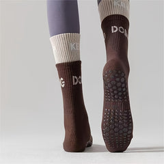 Women's Non Slip Skid Socks Anti Slip Grip for Barre Workout Fitness