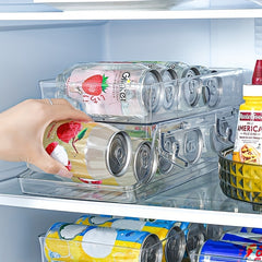 Foldable 2-Layer Can Organizer for Refrigerator and Pantry