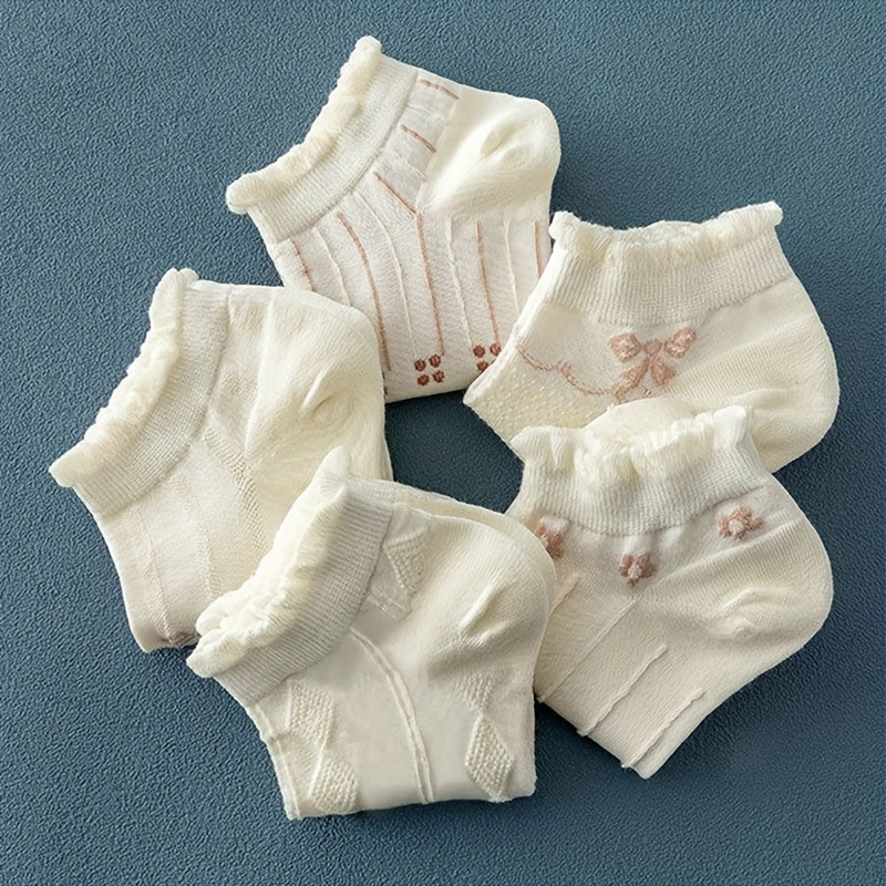5pairs Sweet Texture Socks Pack Women's Socks
