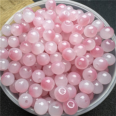 8mm Glass Beads Multicolor DIY Bracelet Necklace Jewelry Accessories