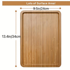 Pine Wood Sofa Armrest Table with Storage