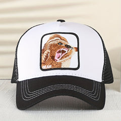 Animal Embroidery Baseball Cap Sunshade Peaked Cap