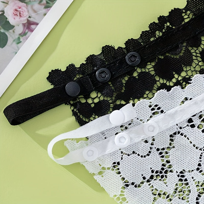 3pcs Floral Lace Chest Cover Anti Peep Shield Pads Lingerie Accessories
