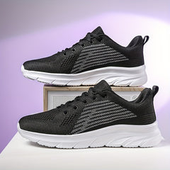 Men's Breathable Knit Casual Shoes Lightweight Non Slip Sneakers