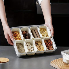 Grid Seasoning Box with Lid for Spice Storage Perfect for Apartments