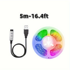 RGB LED Strip Light 5050 2835 Flexible with 3 Button Controls