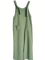 Sleeveless Dual Pocket Jumpsuit for Women