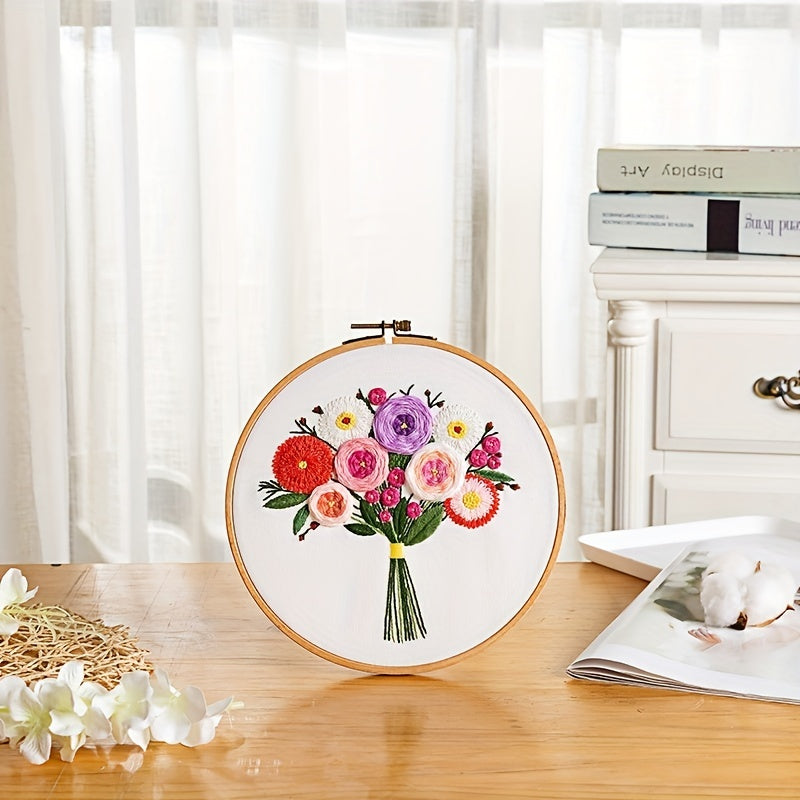 Floral Series Embroidery Starter Kit For Beginners