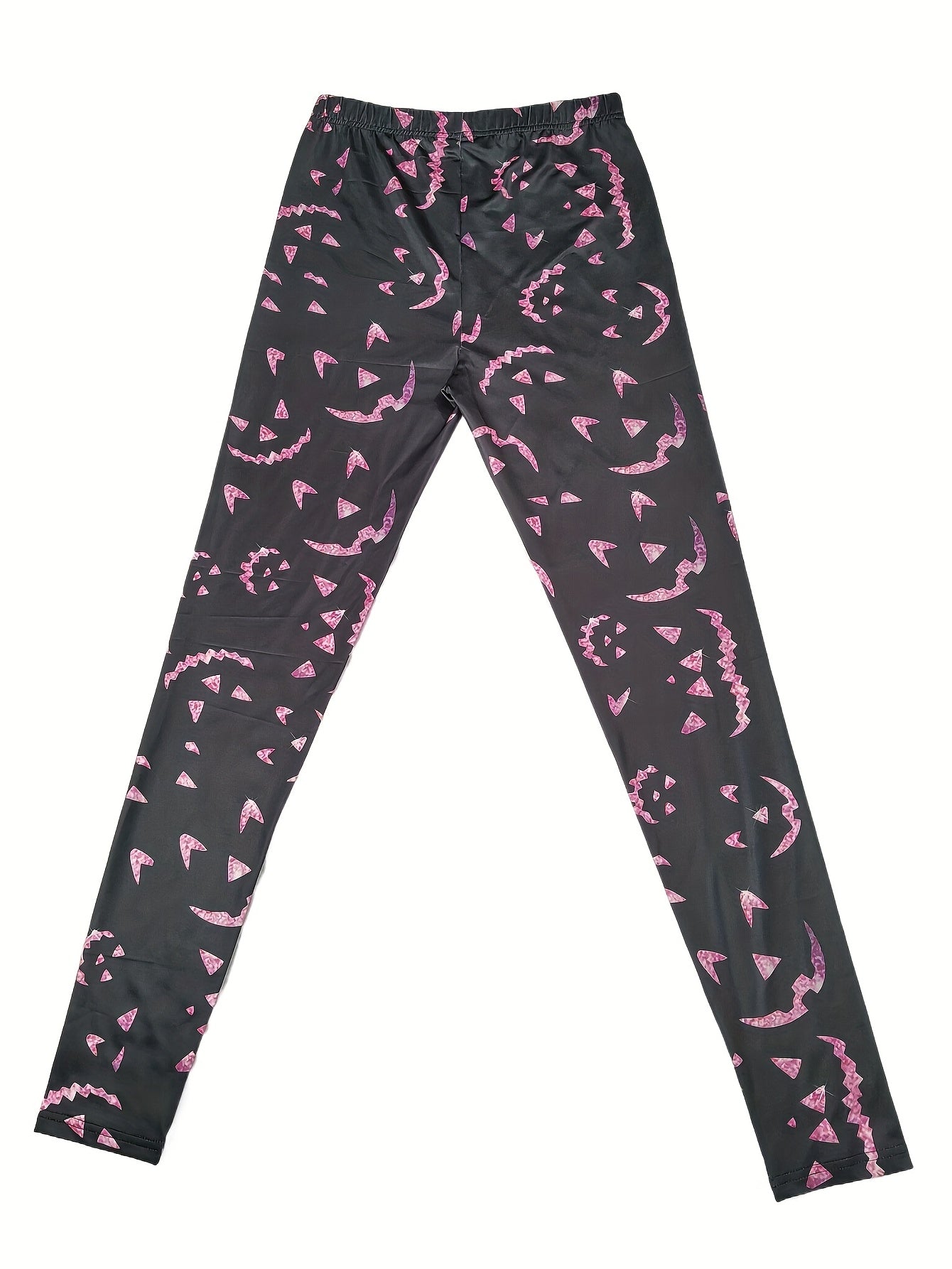 Graphic Print Skinny Leggings Casual Every Stretchy Leggings Women's Clothing