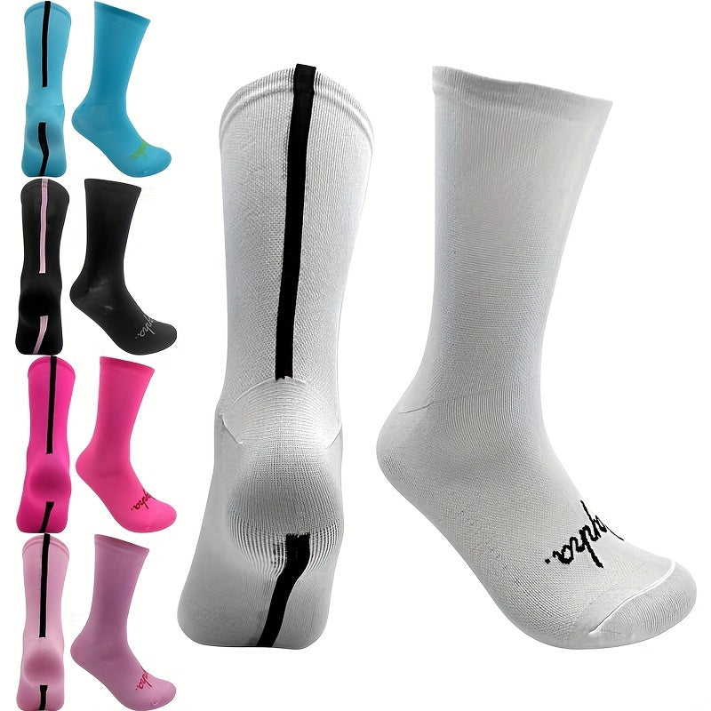 Breathable Comfortable Mid Calf Socks for Cycling Running