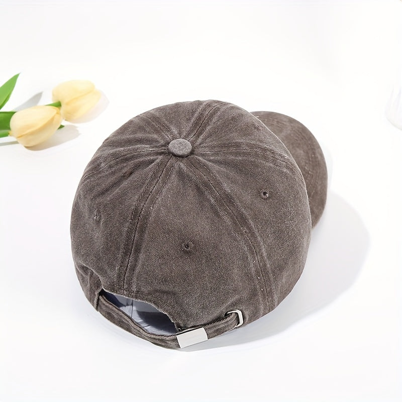 Canada Maple Leaf Baseball Cap Vintage Embroidered Washed Distressed Dad Hats