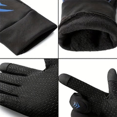 Winter Non slip Warm Gloves, Touch Screen Waterproof for Hiking Skiing Fishing