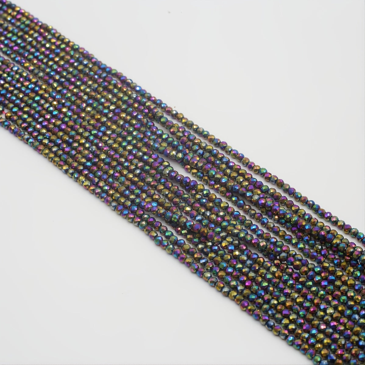 Colorful Spinel Painted Faceted Small Beads Beaded Length 15''