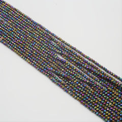Colorful Spinel Painted Faceted Small Beads Beaded Length 15''