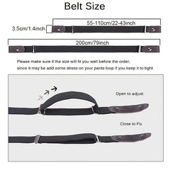 No Buckle Elastic Waist Belt Men Adjustable Comfortable Jeans Solution