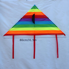 Rainbow Triangle Kite for Outdoor Fun