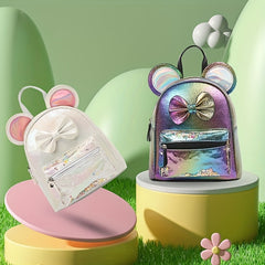 Kids Backpack Cartoon Bowknot Ears Kindergarten Schoolbag