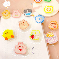Girly Acrylic Decorative Clip Journal Memo Clip