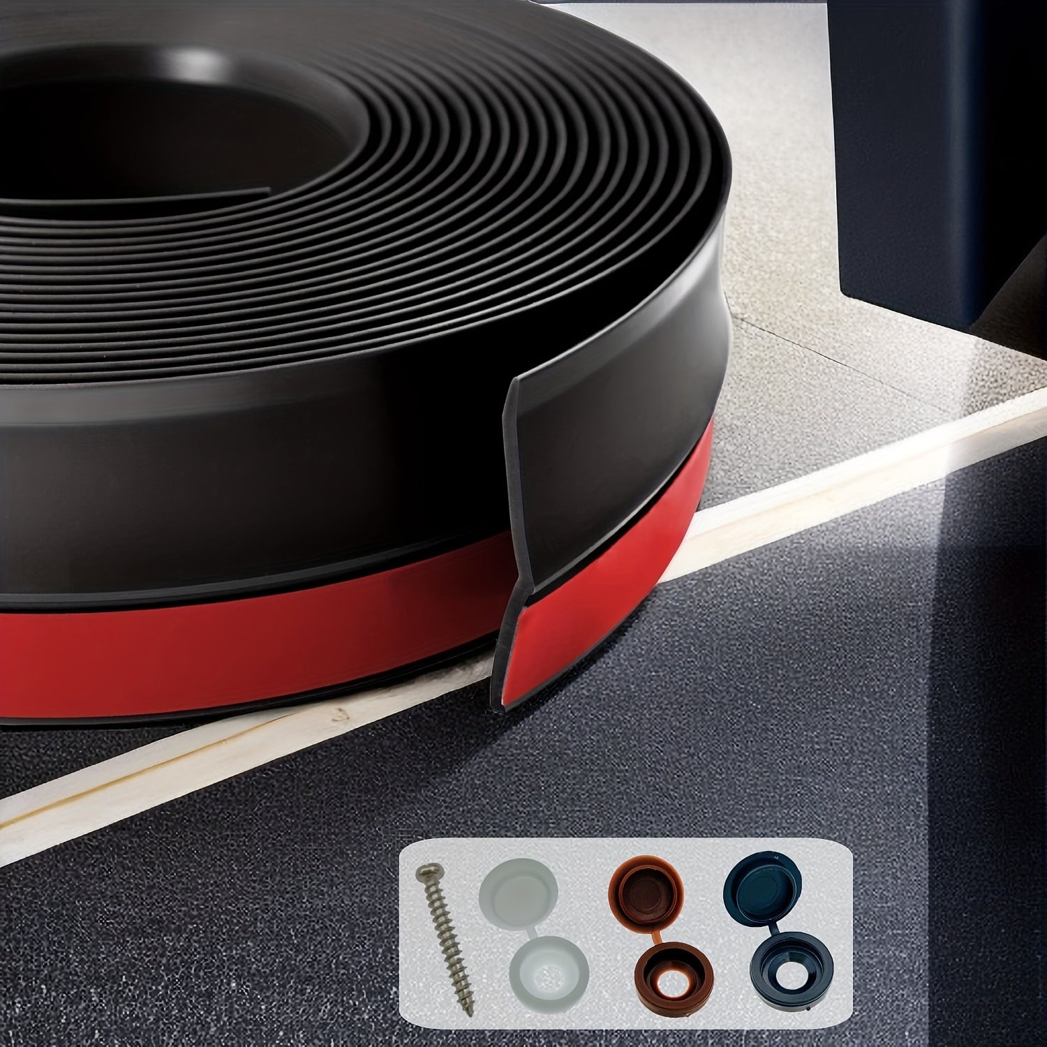 Garage Door Seal Top/Side Strip 16 4FT 5M Brown Weather Stripping