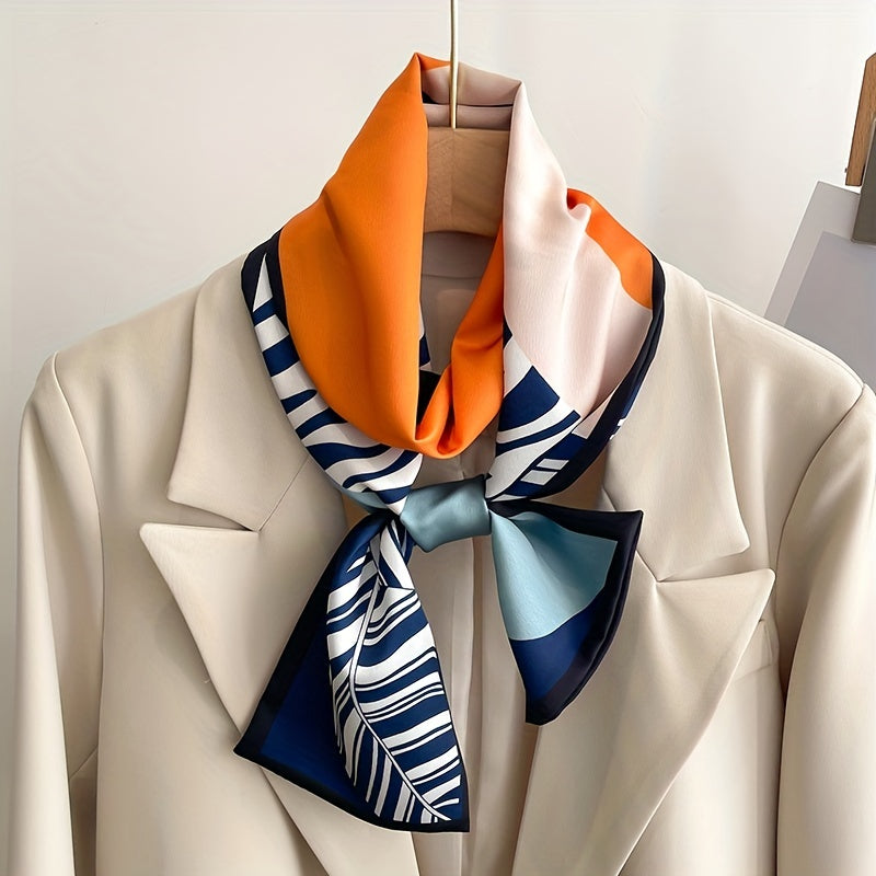 Thin Scarf Satin Ribbon Neckerchief Twilly Scarf Headband Hair Accessories