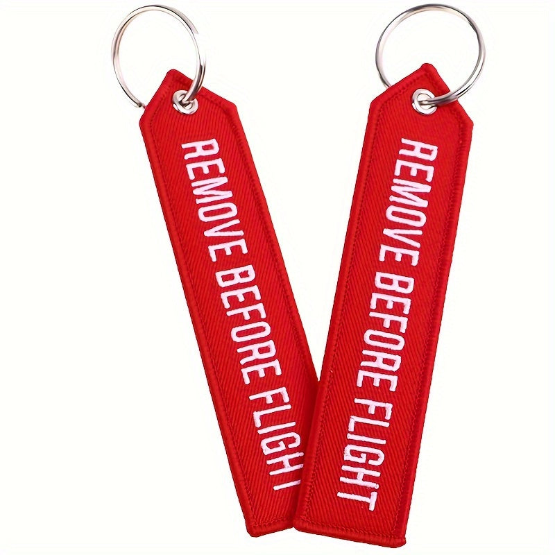 Remove Before Flight Lanyard Keychain Bag Wallet Car Key Chain Pendant